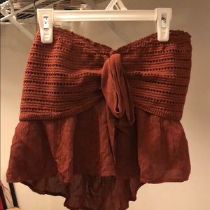 American Eagle maroon tube top
